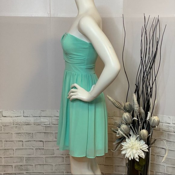Guess Strapless Mint Mini Dress - Picture 4 of 11